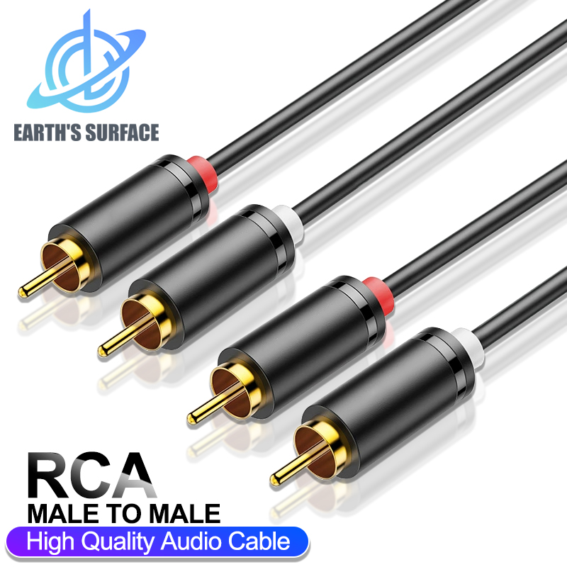 Home Cinema Tv - HiFiステレオRCAケーブル 2RCA - RCAオーディオケーブル オス-オス Auxケーブル