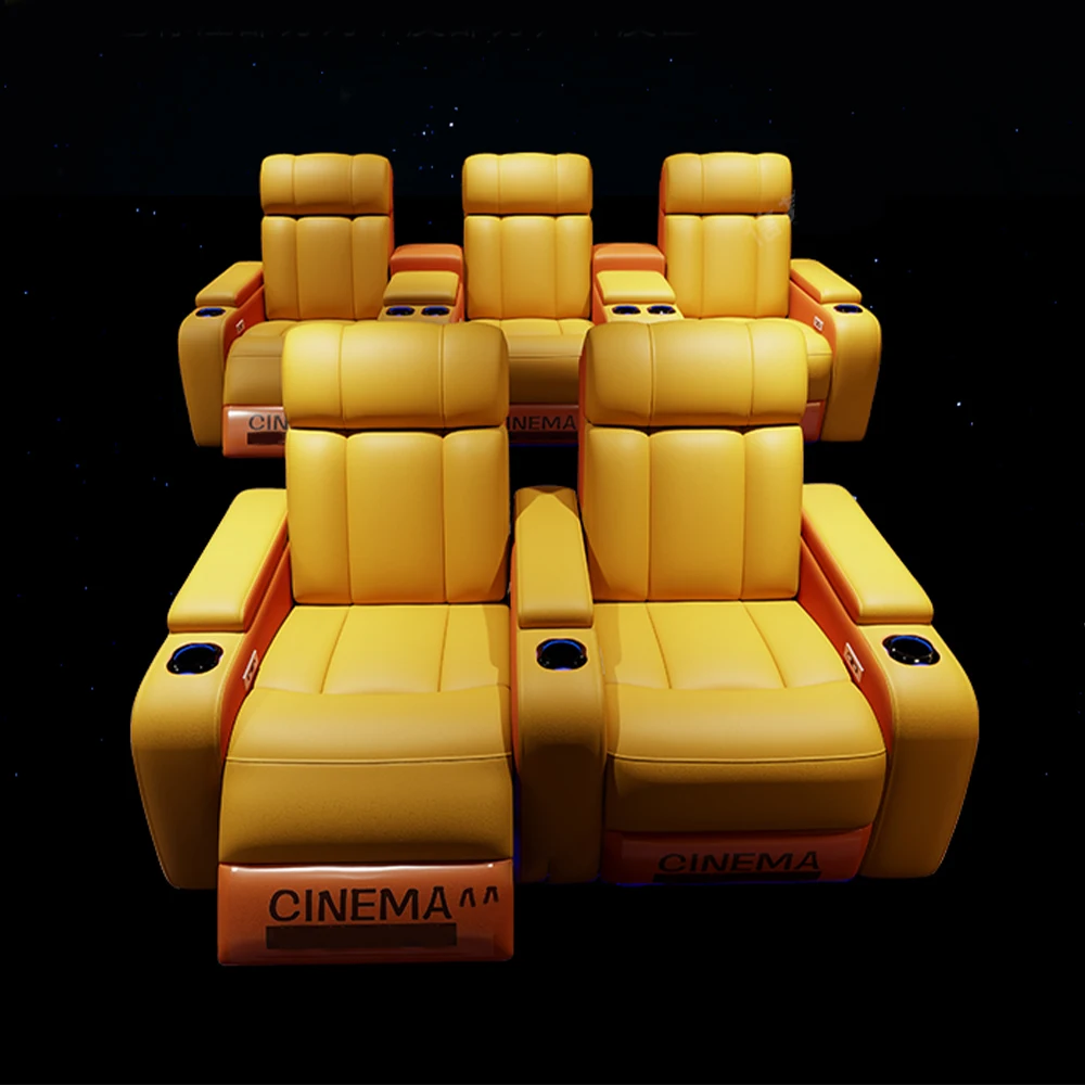 MANBAS 高級電動リクライニングシネマチェア。カップホル - Home Cinema Chairs のレビューと価格