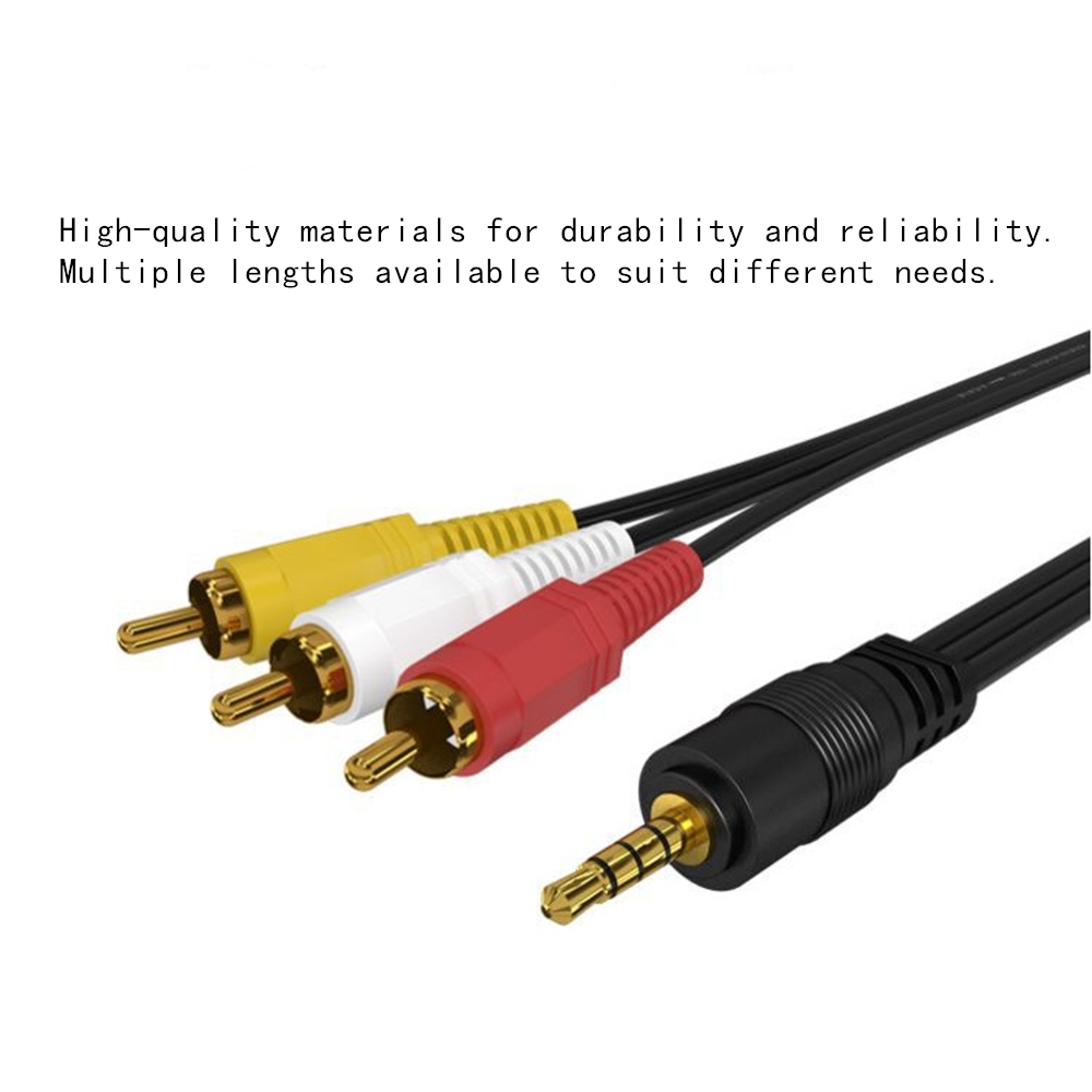 3.5 ミリメートルに 3 RCA オーディオビデオケーブル - Home Cinema Tv のレビューと価格