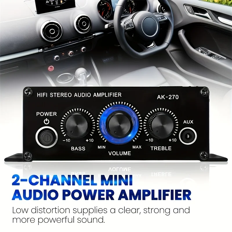 AK-270 400W ミニパワーアンプ 12V/24V 2 - Audio Home Cinema のレビューと価格